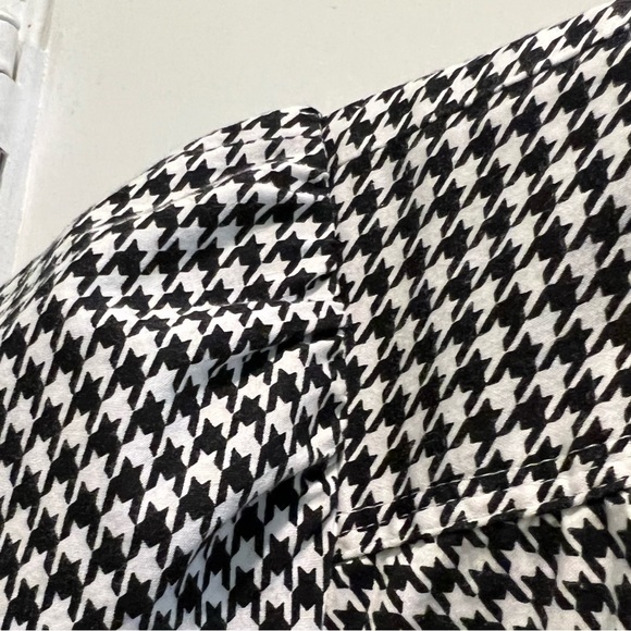 Puff sleeve houndstooth button up shirt - Picture 7 of 10